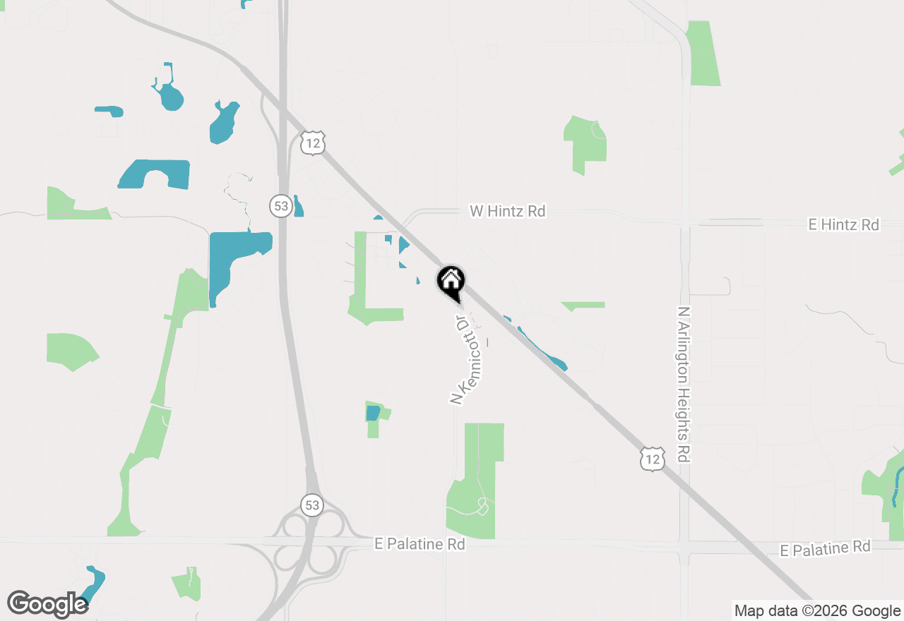 Map of 902 W Alleghany Drive #1D, Arlington Heights, IL 60004