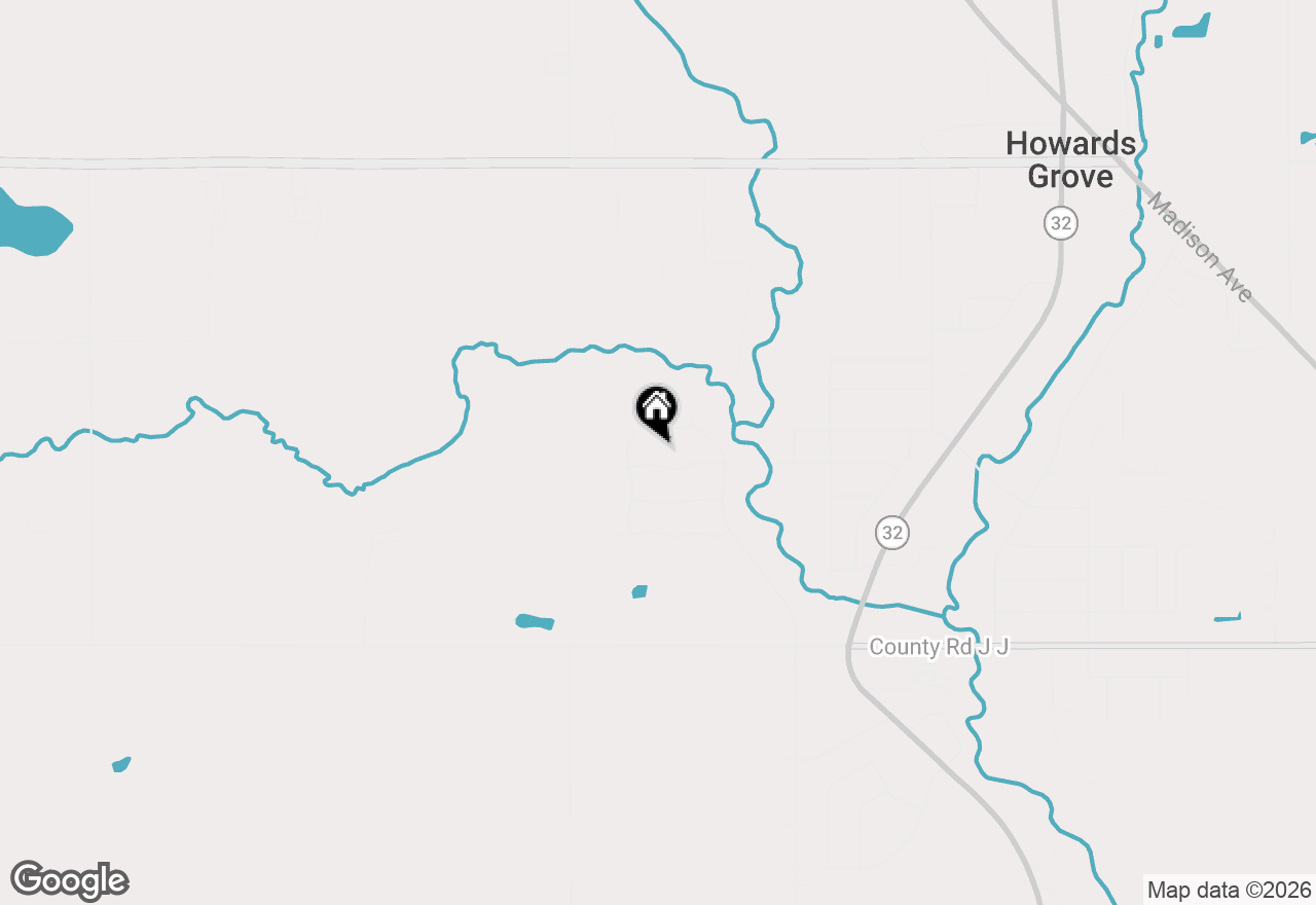 Map of 1616 Sandstone Ln, Howards Grove, WI 53083
