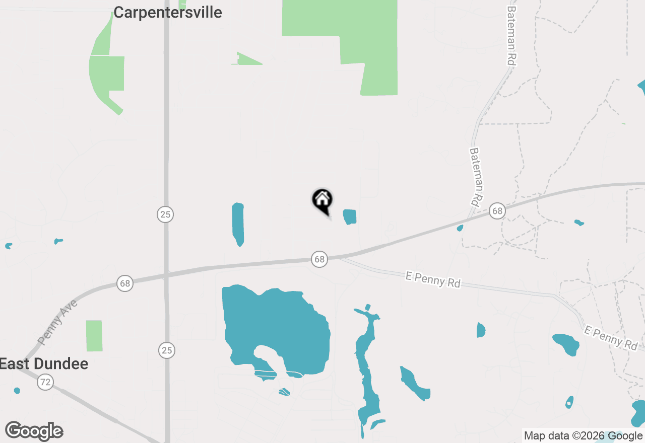 Map of 2021 Berkshire Circle #A, Carpentersville, IL 60110