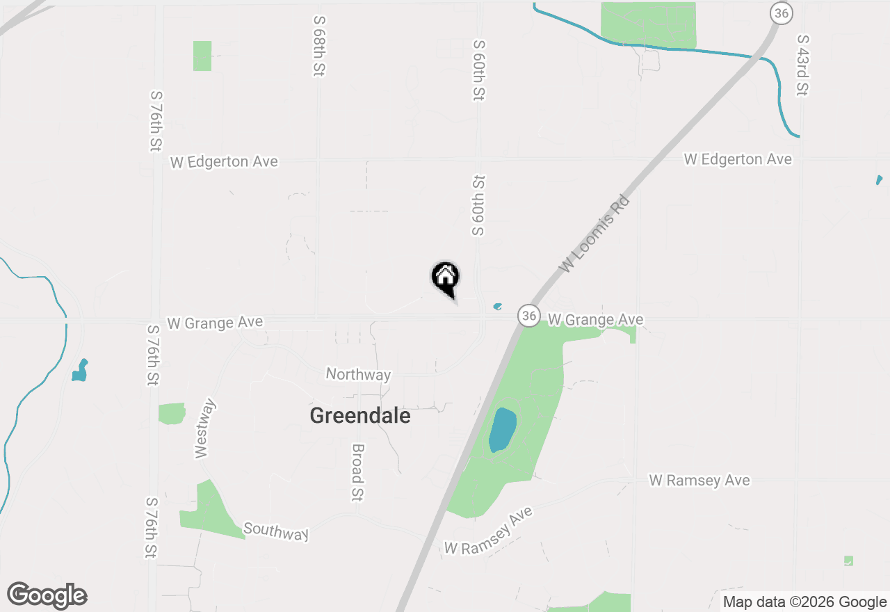 Map of 6125 Middleton Ct S, Greendale, WI 53129