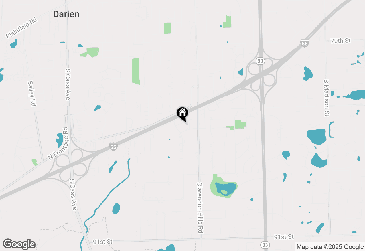 Map of 17W085 Elm Court, Willowbrook, IL 60527