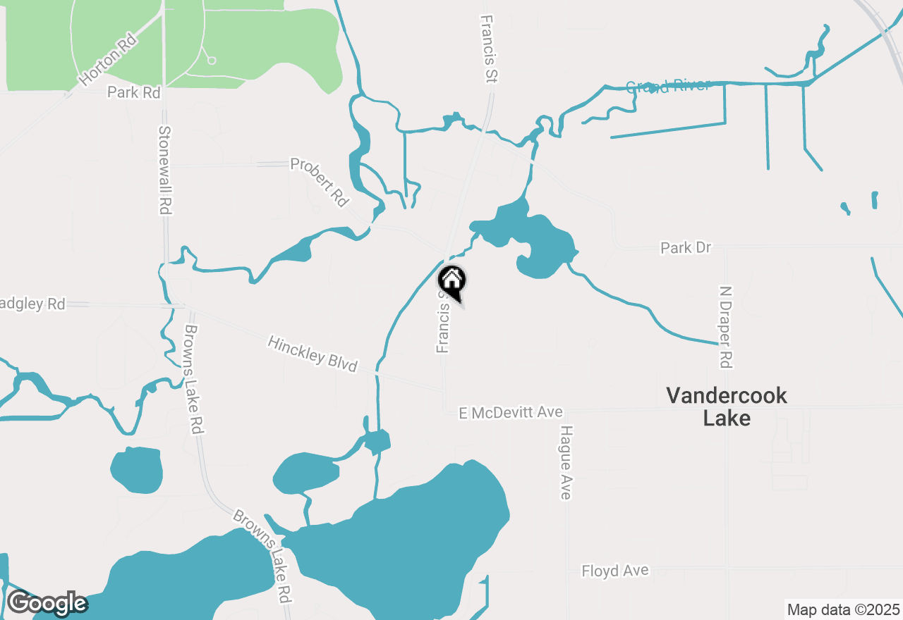 Map of 4205 Francis Street #VANDERCOOK LAKE, Summit Twp, MI 49203
