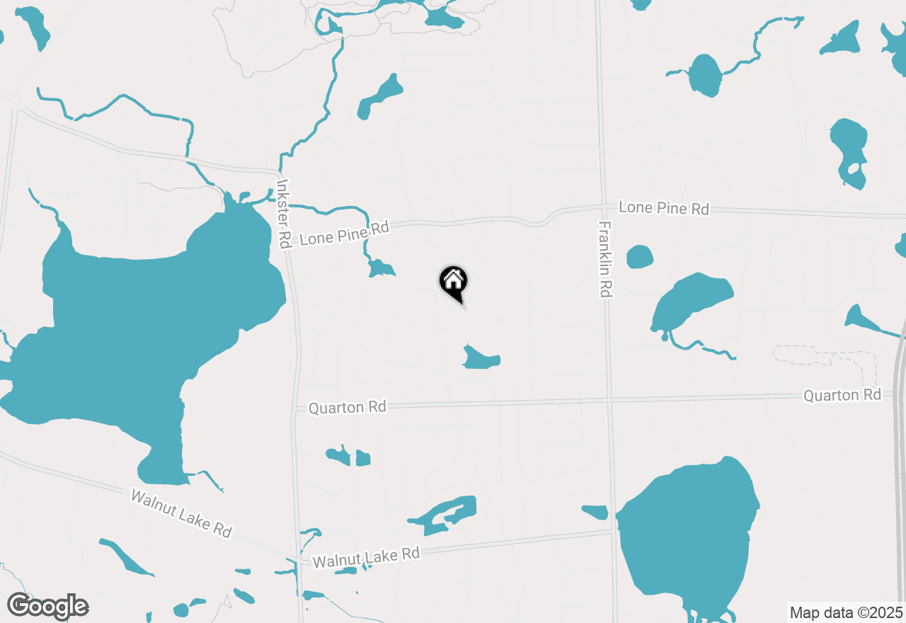 Map of 1779 Woodgrove Lane, Bloomfield Twp, MI 48302