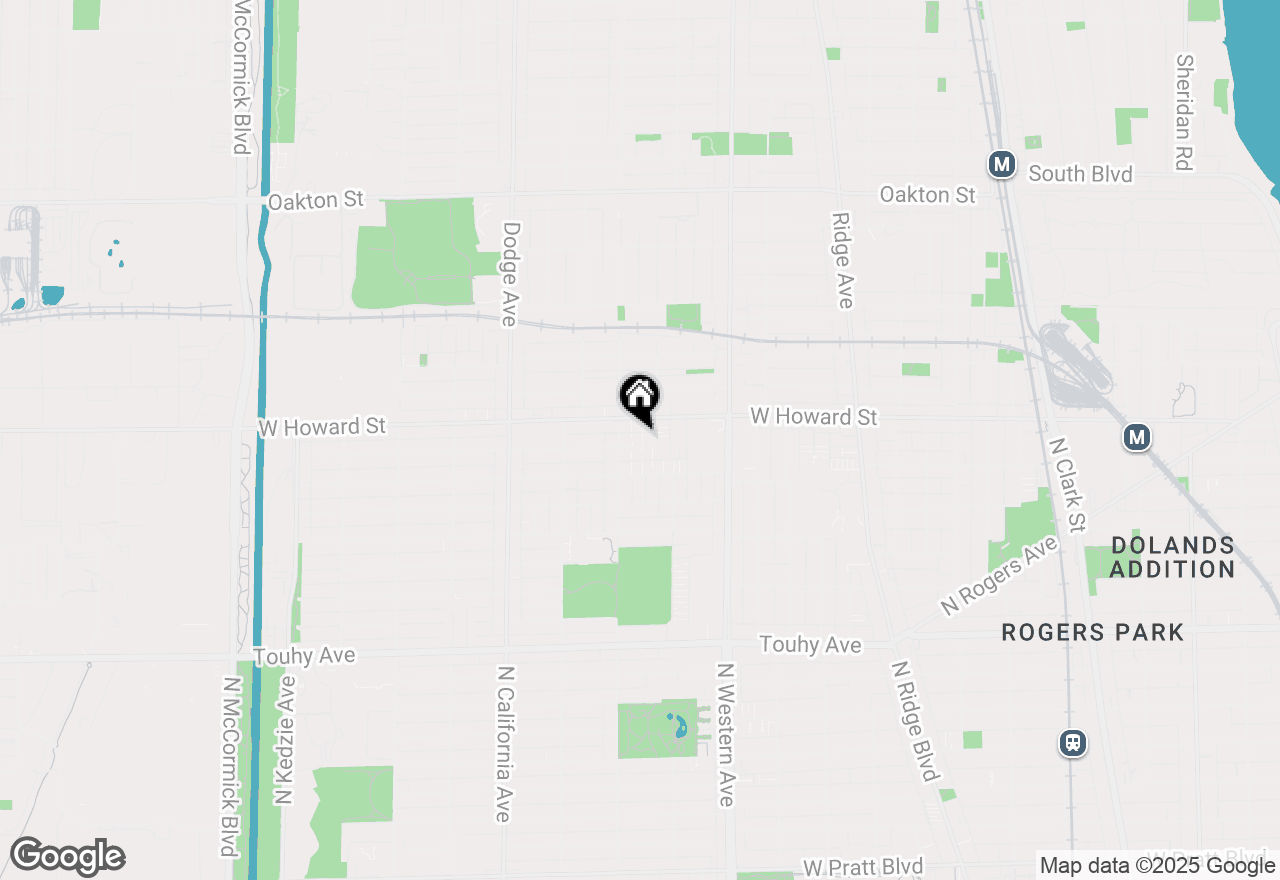 Map of 2534 W Jerome Street #C, Chicago, IL 60645