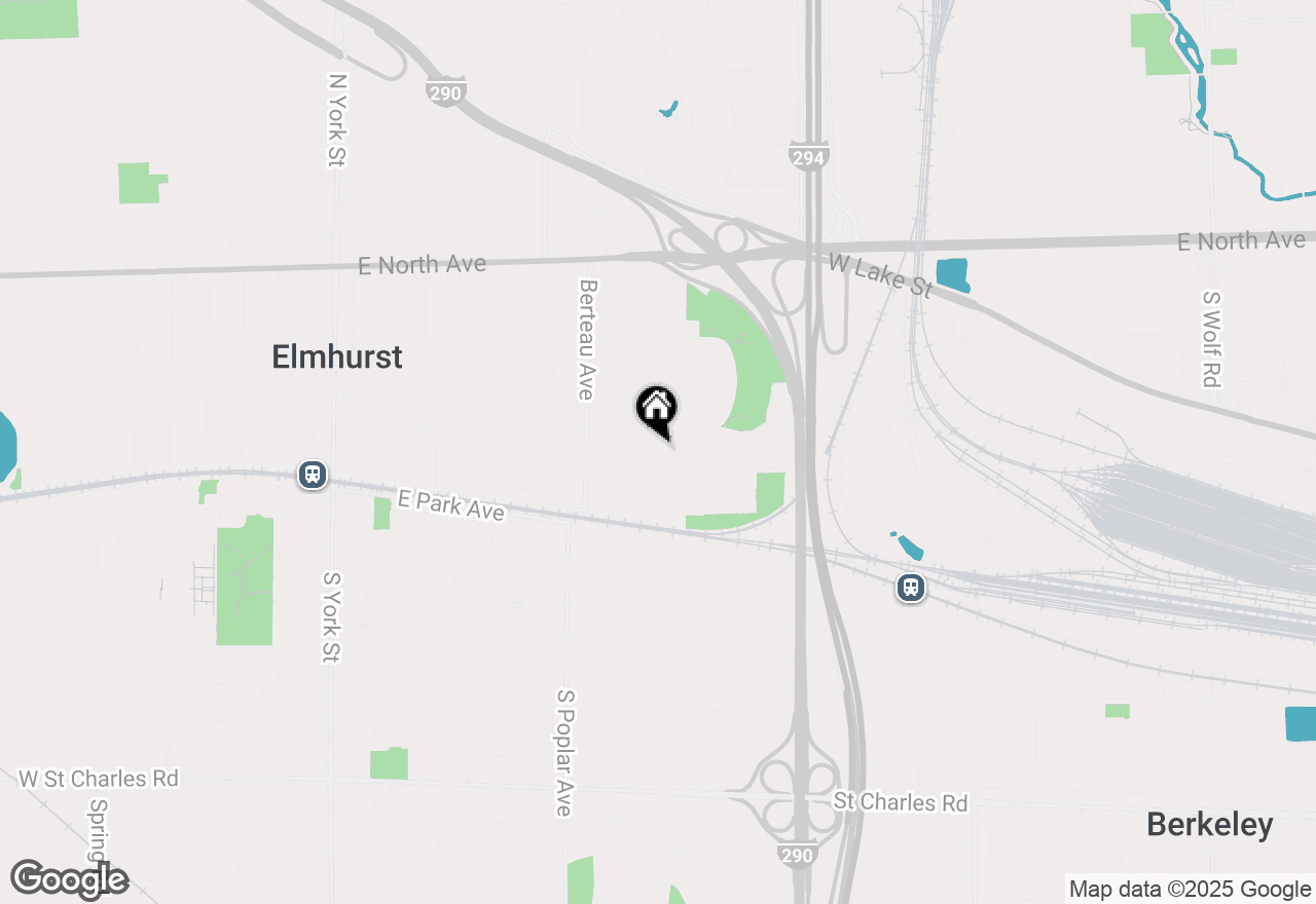 Map of 164 N Geneva Street, Elmhurst, IL 60126