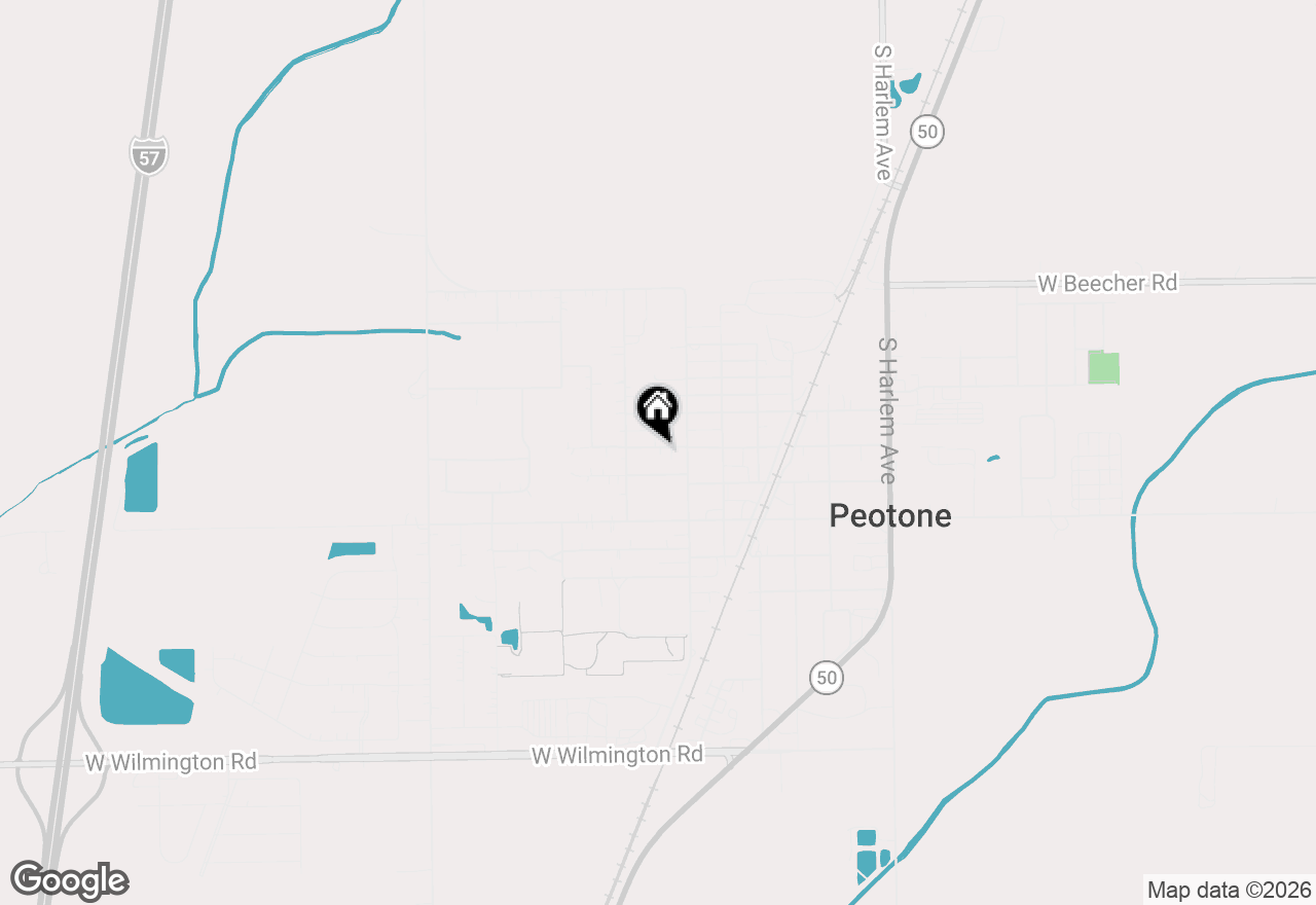 Map of 320 W North Street, Peotone, IL 60468