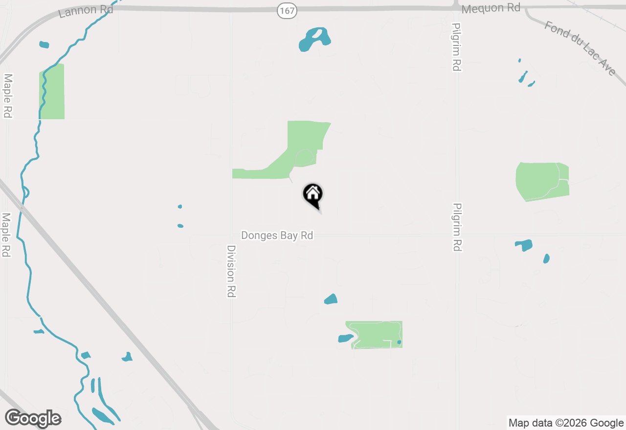 Map of W166N10436 Surrey Dr, Germantown, WI 53022