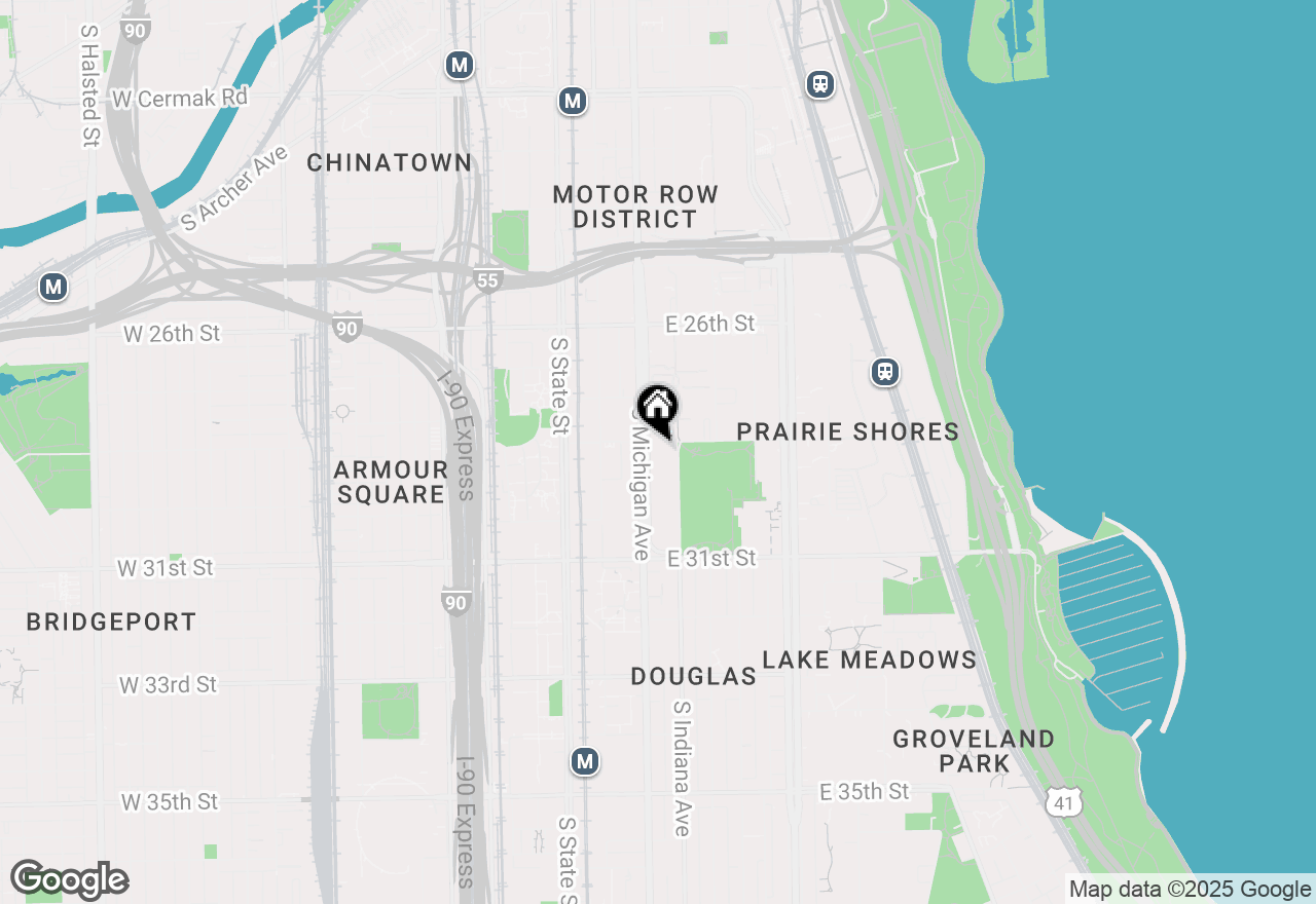 Map of 2901 S Michigan Avenue #1702, Chicago, IL 60616