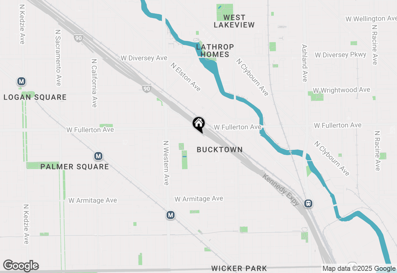 Map of 2205 W Medill Avenue #3W, Chicago, IL 60647