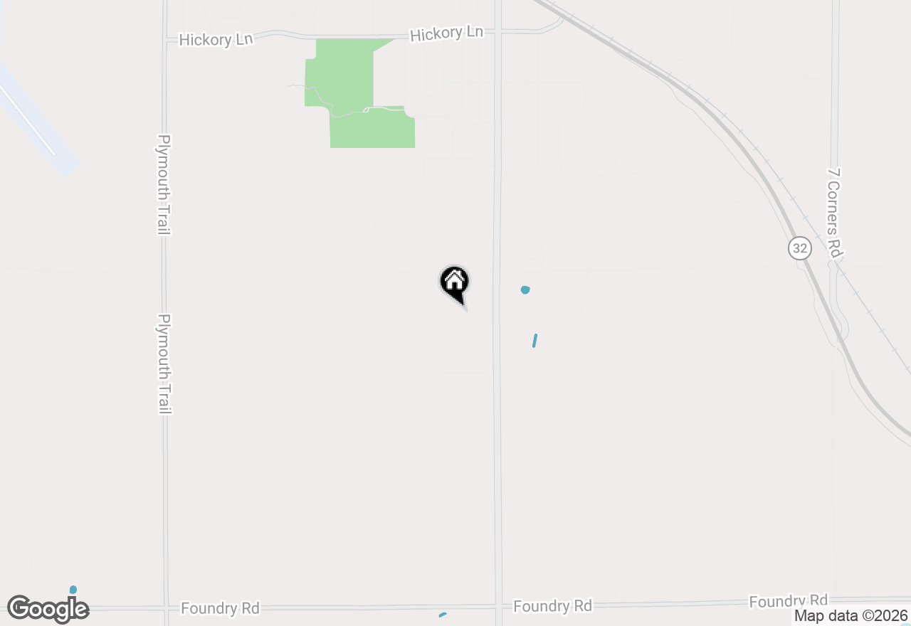 Map of W985 Fur Farm Rd, New Holstein, WI 53061