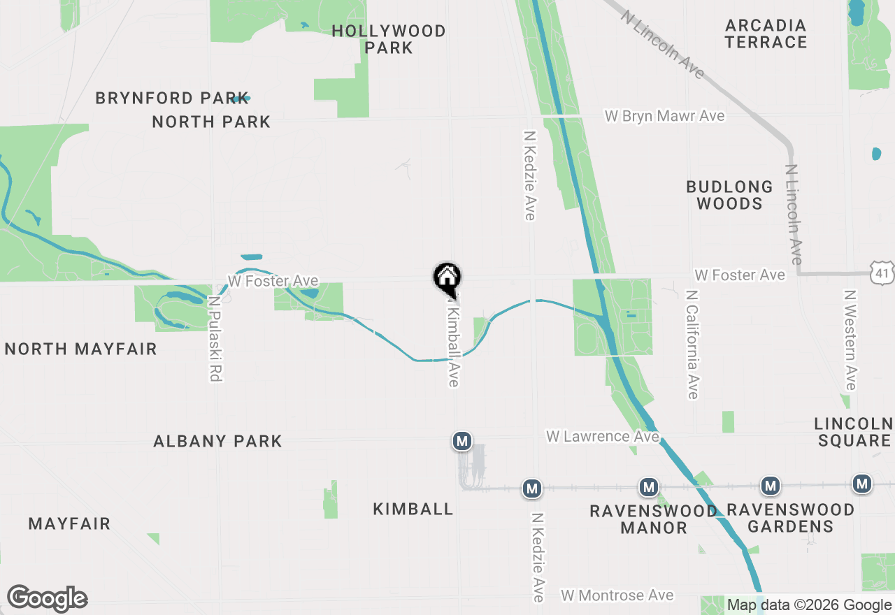 Map of 5114 N Kimball Avenue #1, Chicago, IL 60625