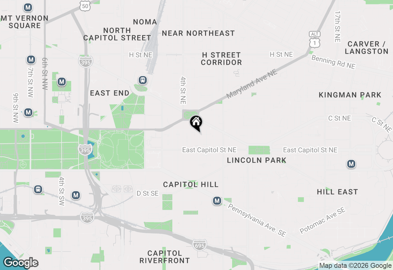 Map of 116 6th Street Ne #105, Washington, DC 20002