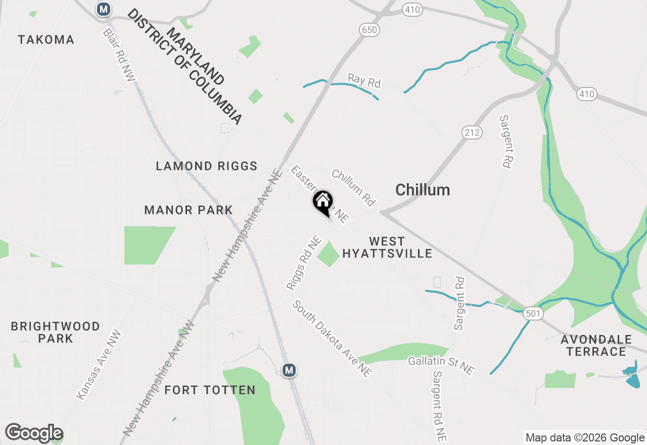 Map of 530 Oglethorpe Street Ne, Washington, DC 20011