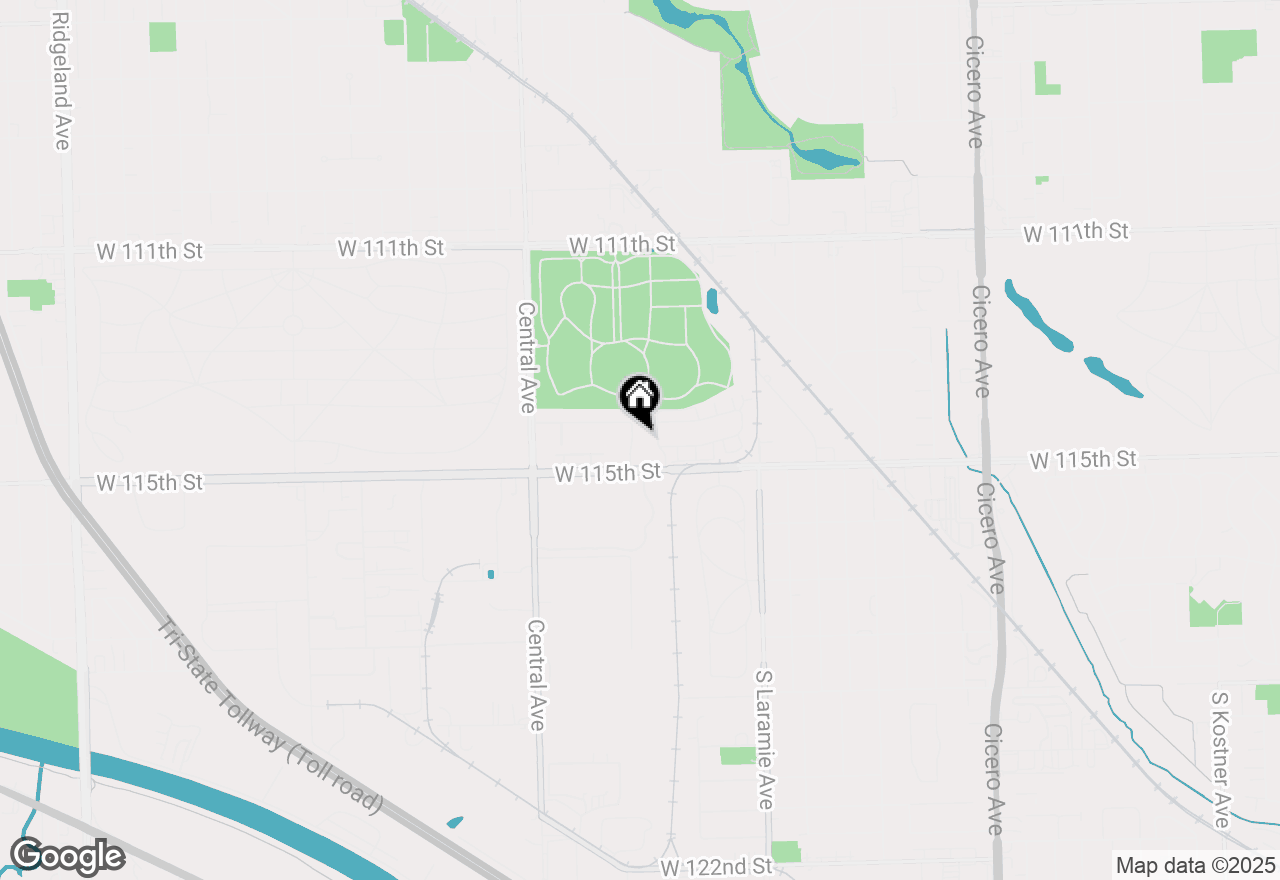 Map of 11423 Foxwoods Drive, Oak Lawn, IL 60453