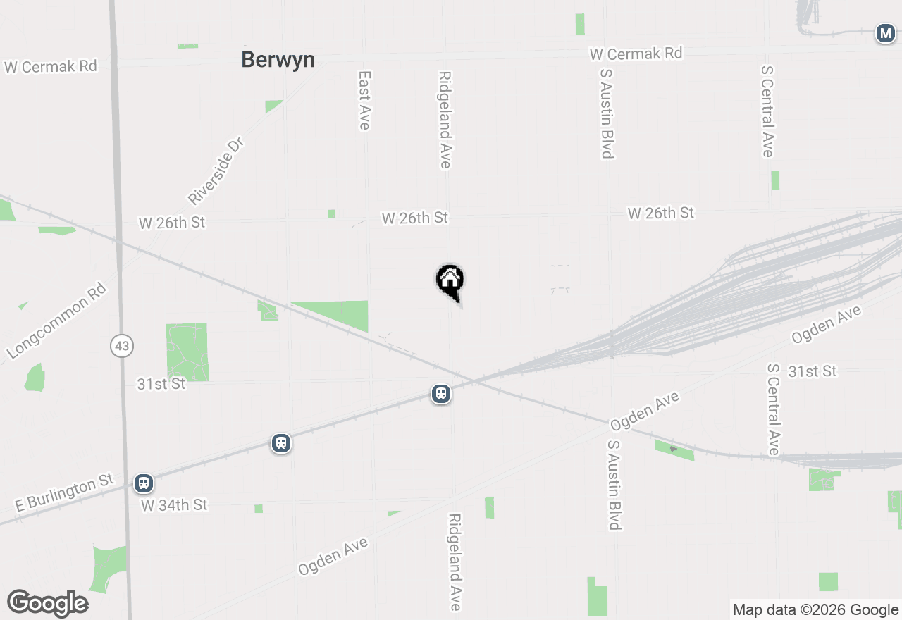 Map of 2811 Ridgeland Avenue, Berwyn, IL 60402