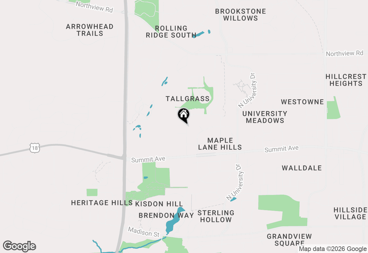 Map of 3291 Cranberry Cir, Waukesha, WI 53188