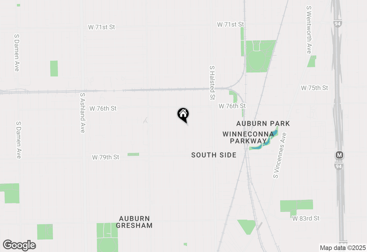 Map of 7709 S Morgan Street #2N, Chicago, IL 60620