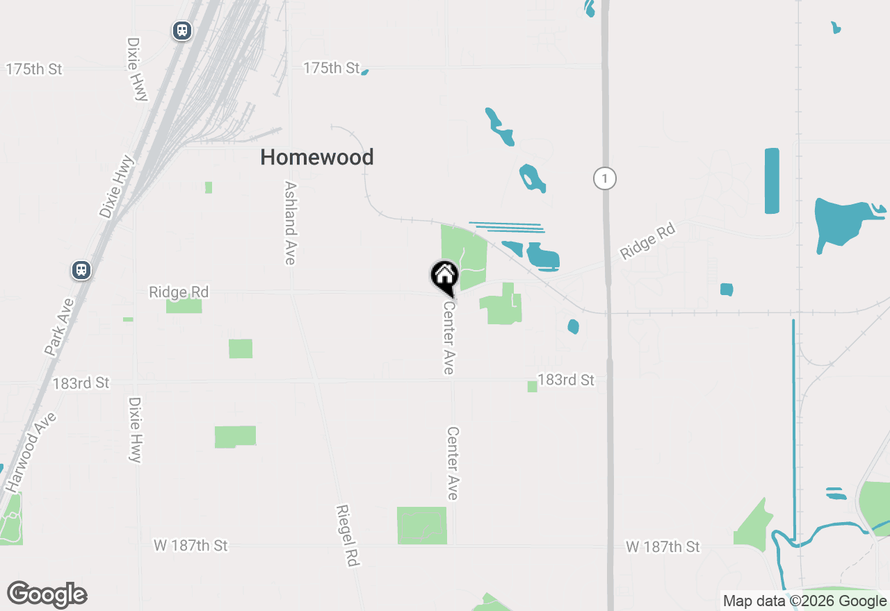 Map of 18110 Center Avenue, Homewood, IL 60430