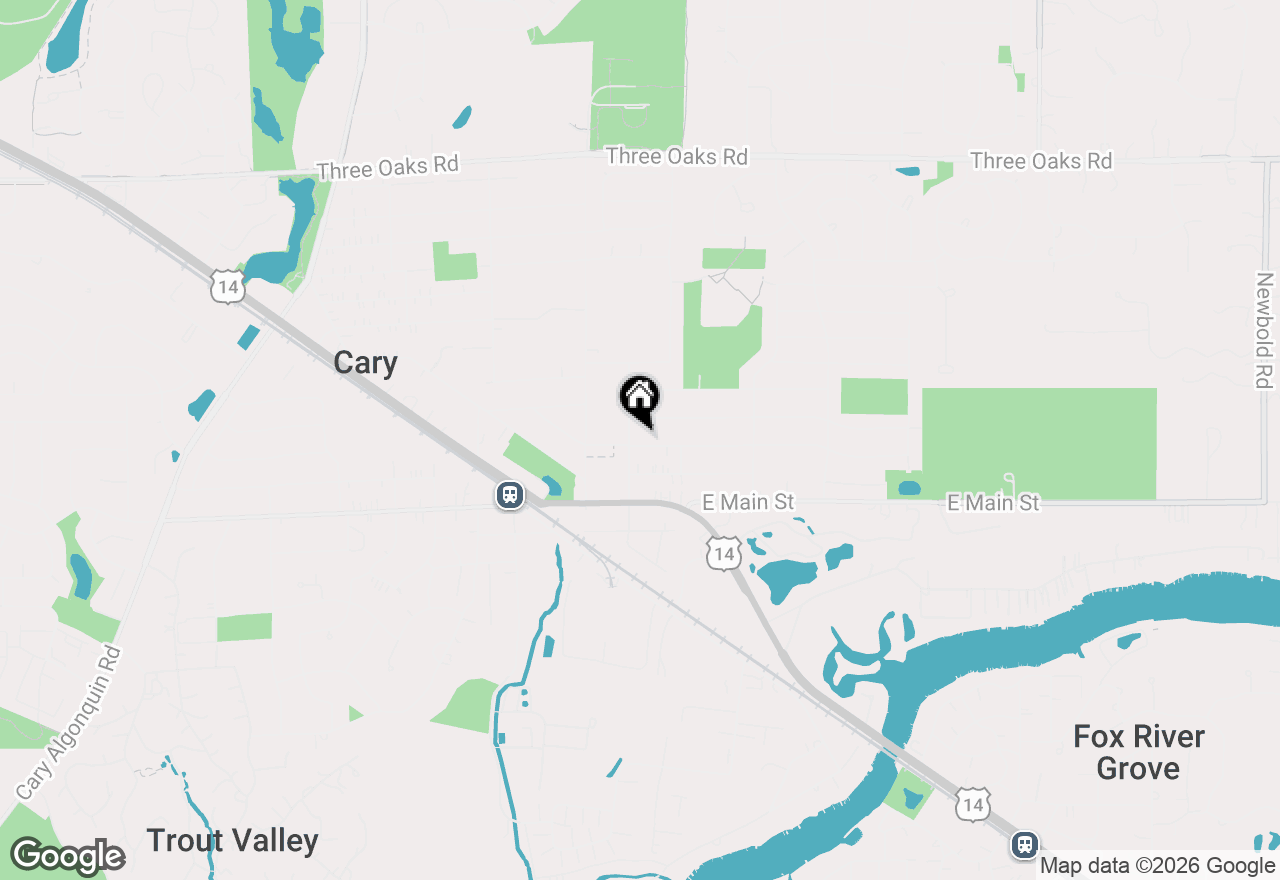 Map of 112 Pearl Street, Cary, IL 60013