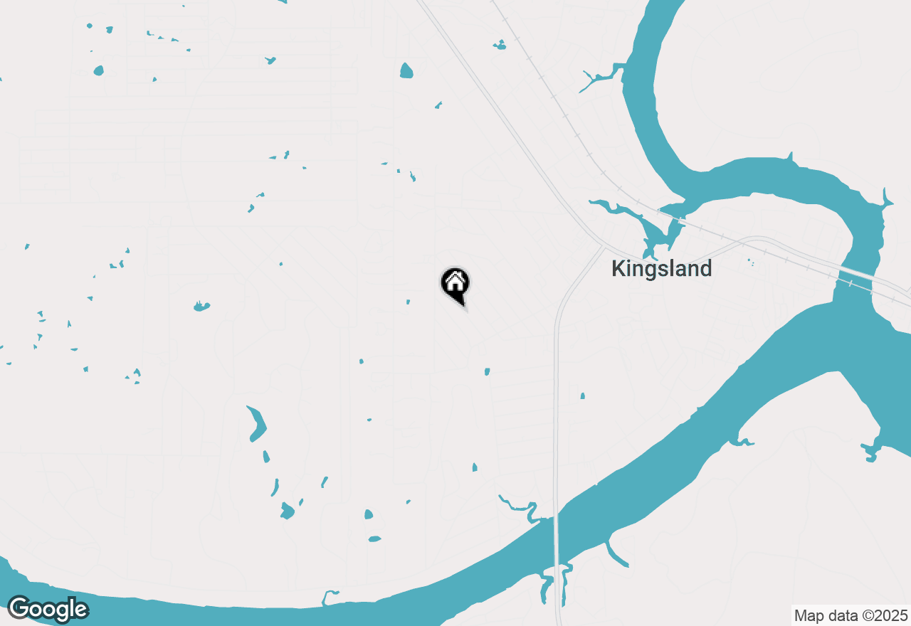 Map of 1858 Mosswood, Kingsland, TX 78639