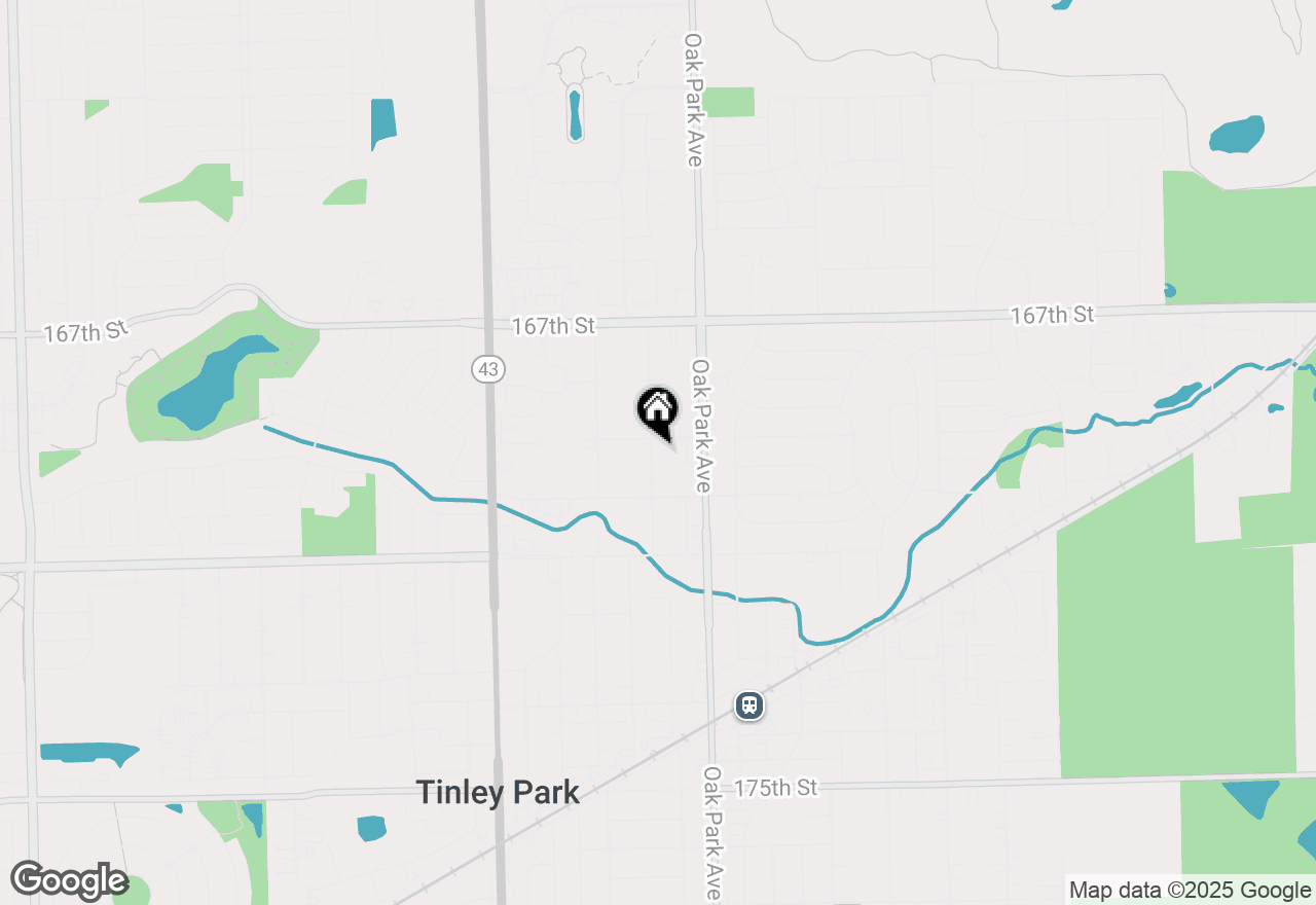 Map of 16911 New England Avenue, Tinley Park, IL 60477