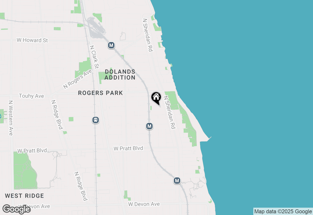 Map of 1354 W Greenleaf Avenue #2B, Chicago, IL 60626