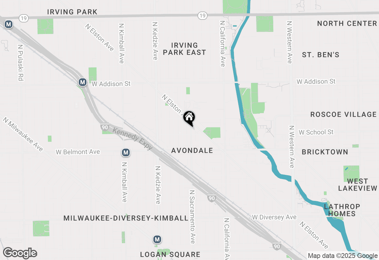 Map of 3312 N Sacramento Avenue, Chicago, IL 60618