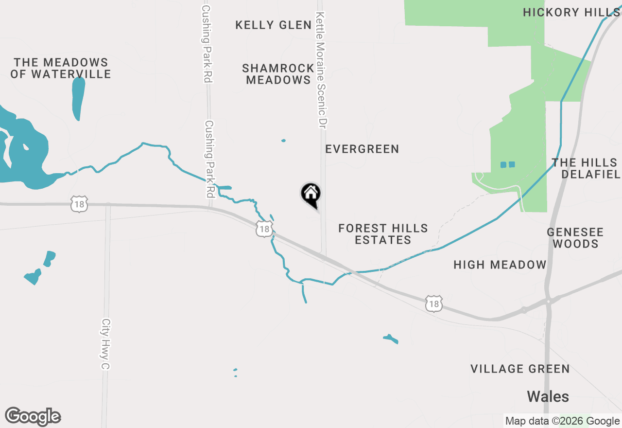 Map of W330S1417 County Road C, Delafield, WI 53018