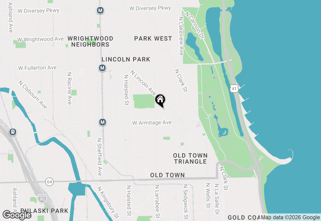 Map of 2050 N Mohawk Street #2, Chicago, IL 60614