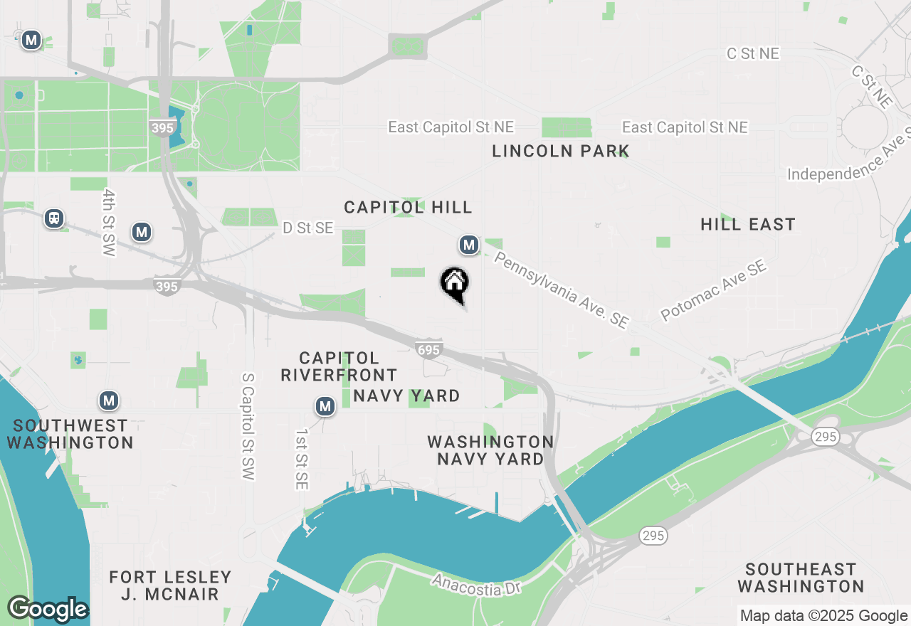 Map of 647 G St Se #1, Washington, DC 20003