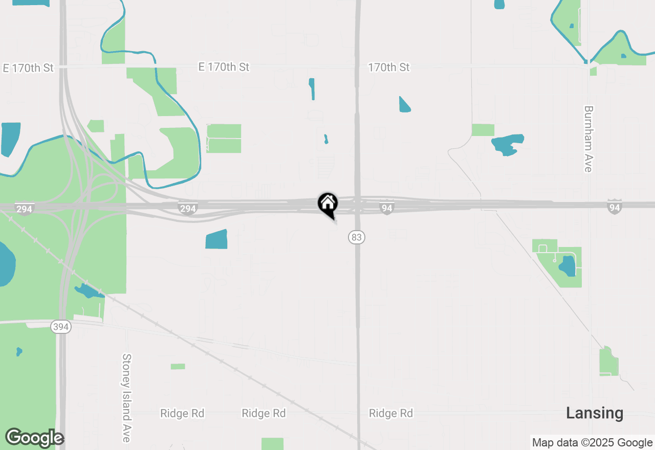 Map of (Address confidential), Lansing, Illinois 60438