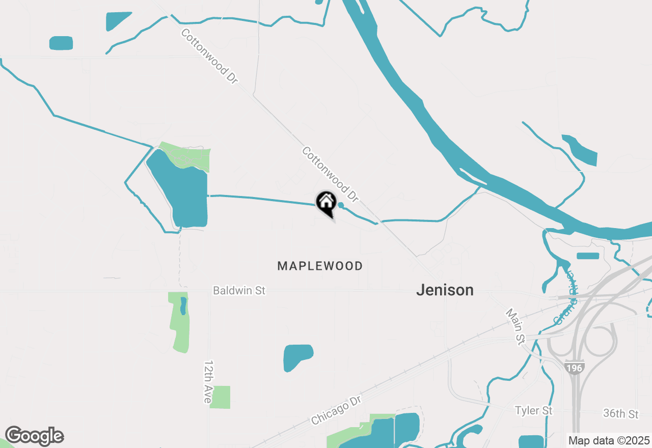 Map of 1002 Village Lane, Jenison, MI 49428