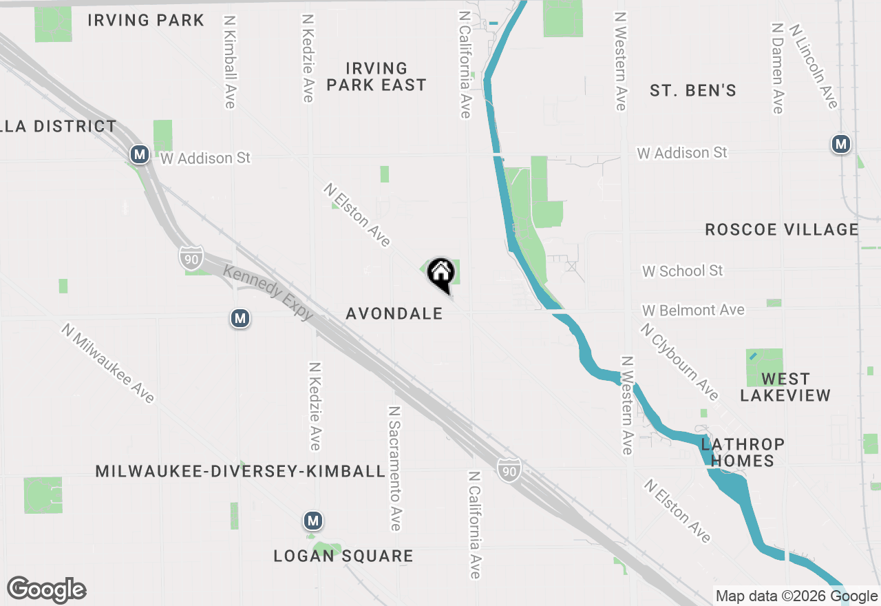 Map of 3230 N Elston Avenue #1, Chicago, IL 60618