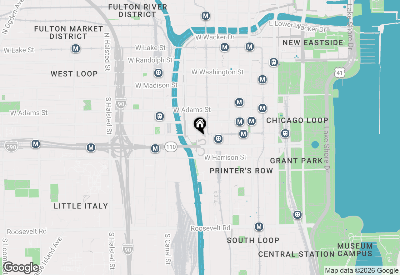Map of 235 W Van Buren Street #4613, Chicago, IL 60607