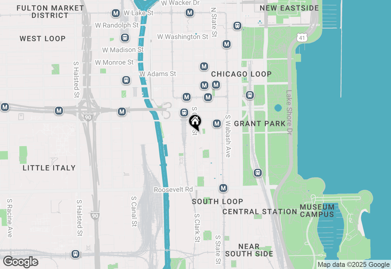 Map of 717 S Clark Street #2803, Chicago, IL 60605