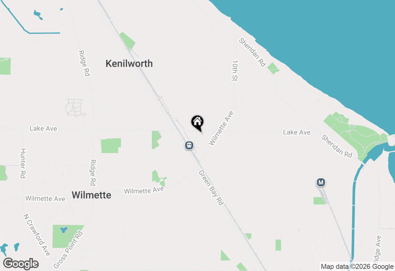 Map of 749 12th Street, Wilmette, IL 60091