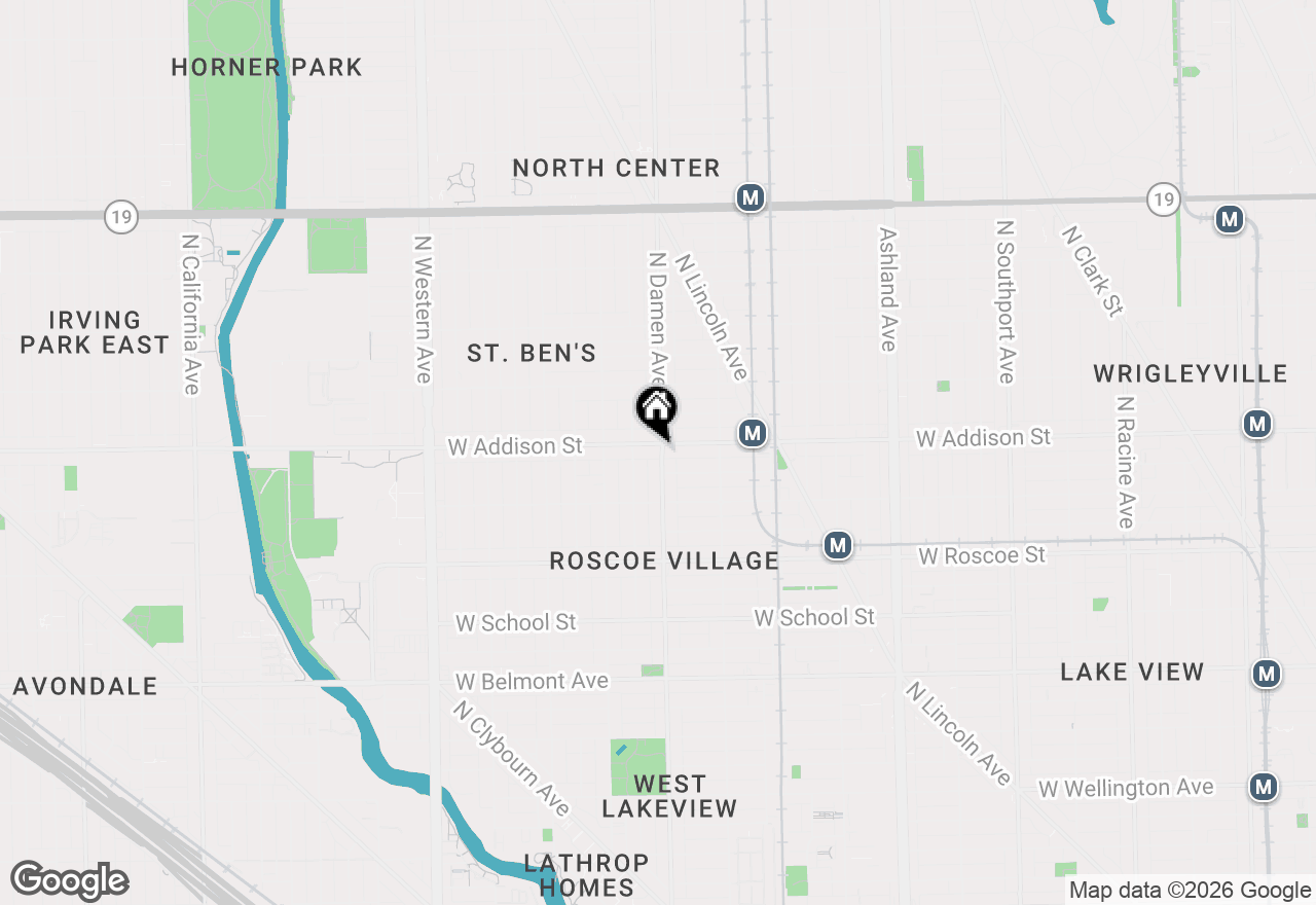 Map of 2001 W Addison Street #3E, Chicago, IL 60618
