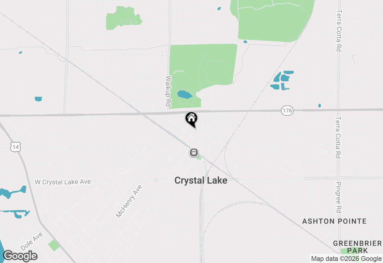 Map of 180 1 Street, Crystal Lake, IL 60014