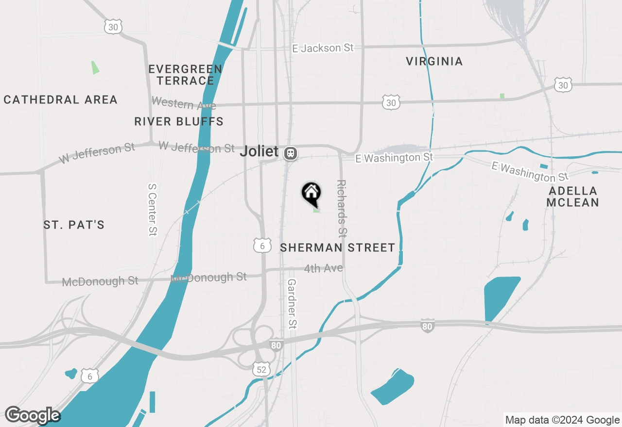 Map of 155 2nd Avenue, Joliet, IL 60433