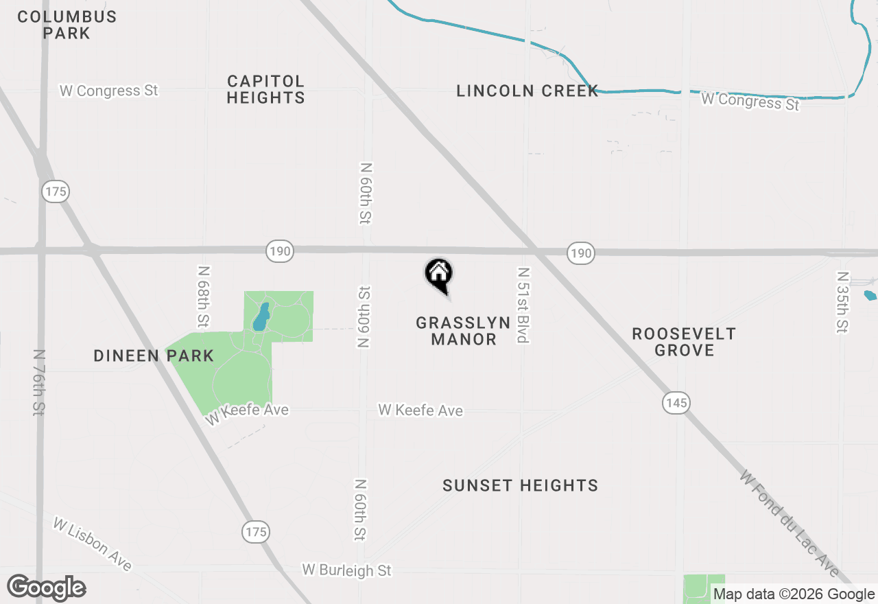 Map of 3859 N 55th St, Milwaukee, WI 53216