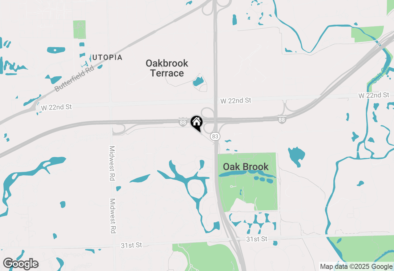 Map of 44 Kingston Drive, Oak Brook, IL 60523