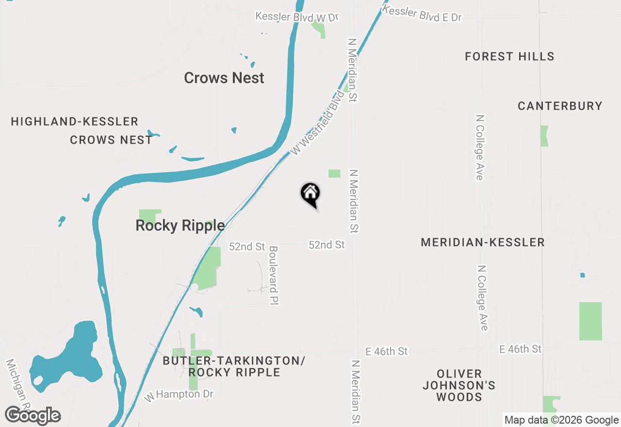 Map of 5310 N Kenwood Avenue, Indianapolis, IN 46208