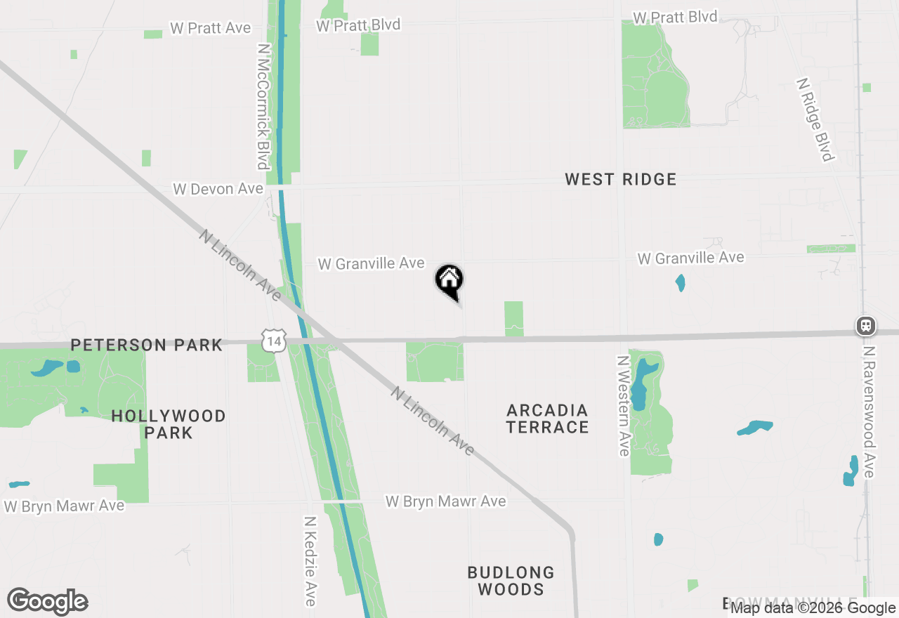 Map of 6051 N Mozart Street #4, Chicago, IL 60659