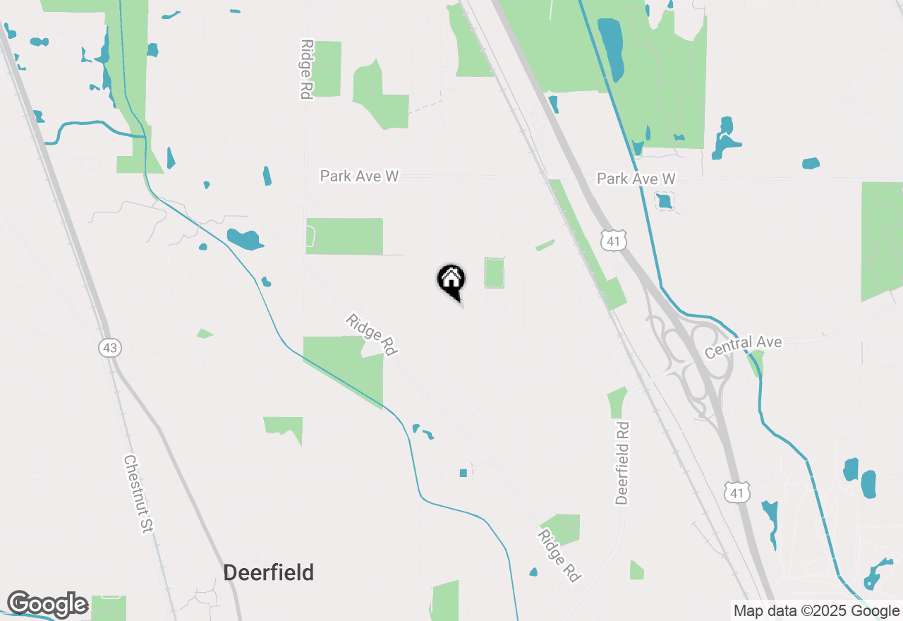 Map of 1667 Sunnyside Avenue, Highland Park, IL 60035