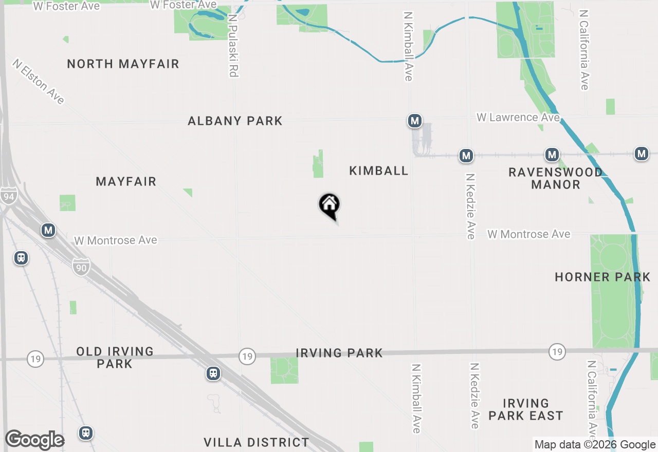 Map of 4427 N Lawndale Avenue #3B, Chicago, IL 60625