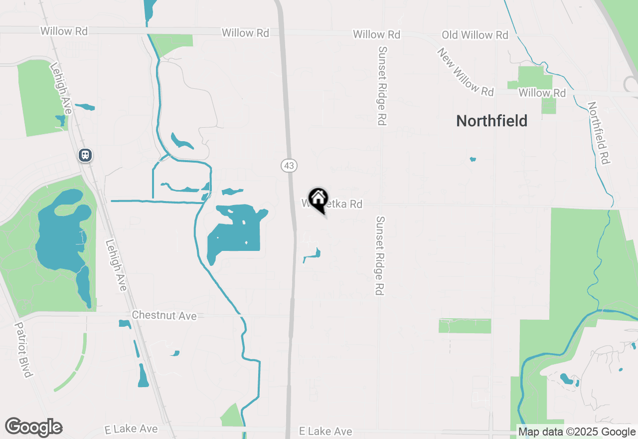 Map of 1545 Winnetka Road #1545, Glenview, IL 60025