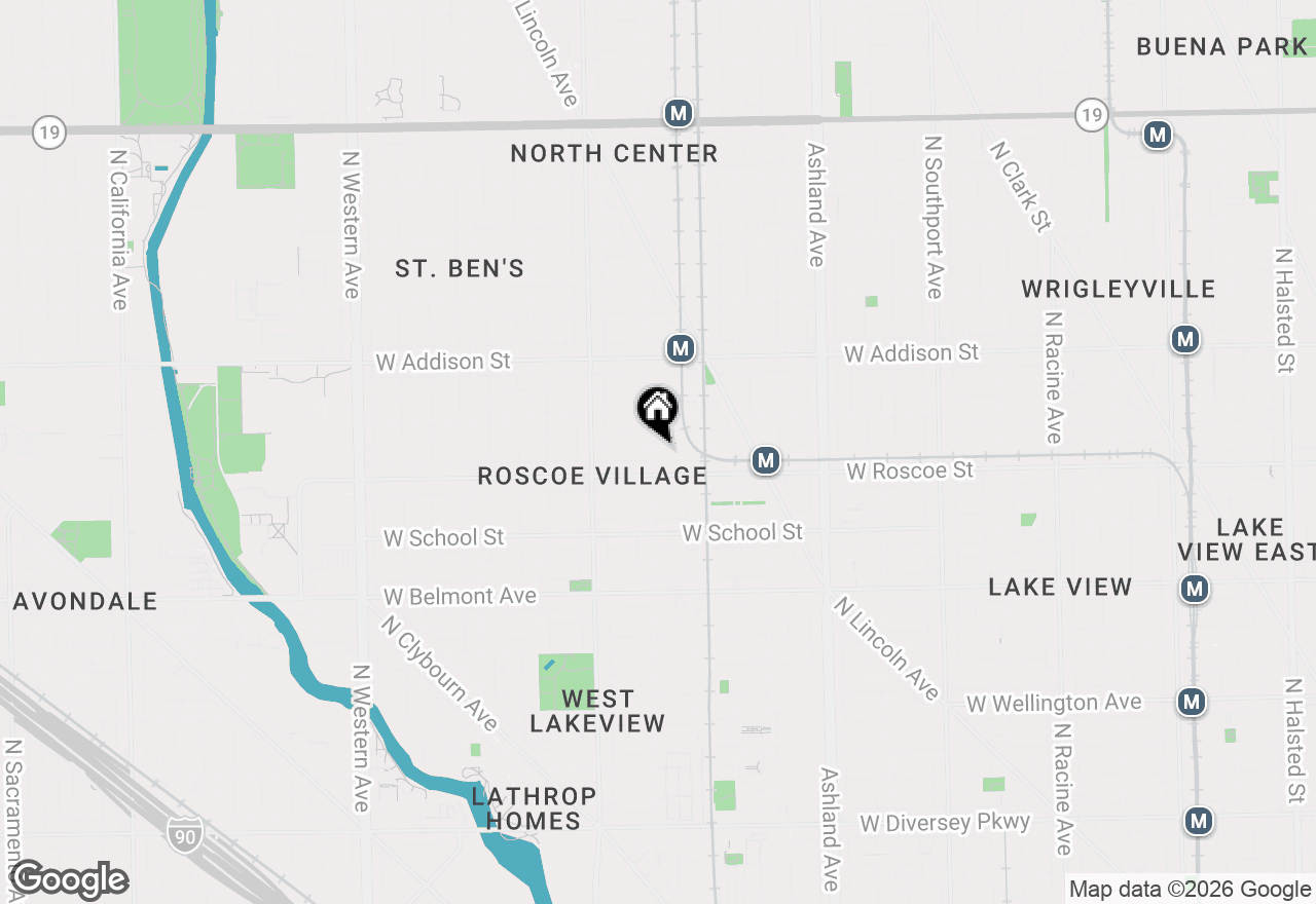 Map of 1847 W Newport Avenue, Chicago, IL 60657