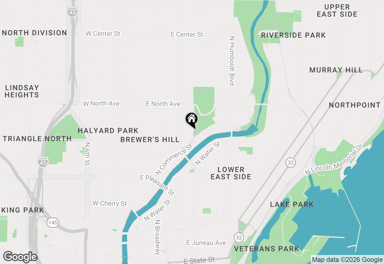 Map of 2042 N Booth St #2042A, Milwaukee, WI 53212
