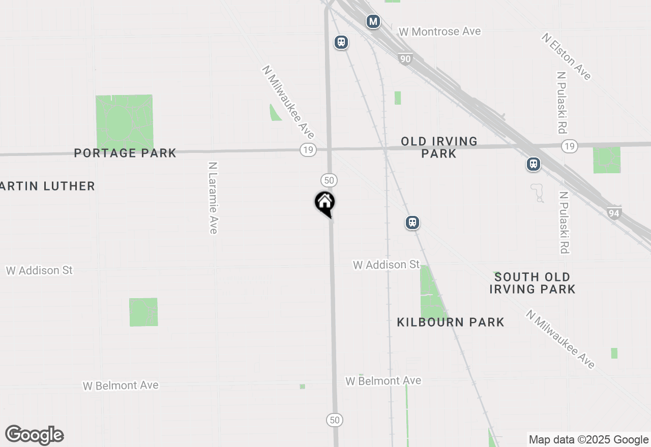 Map of 4811 W Warwick Avenue #2W, Chicago, IL 60641