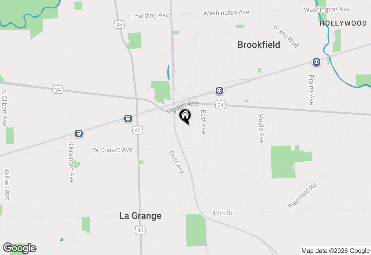 Map of 140 Sawyer Avenue, La Grange, IL 60525